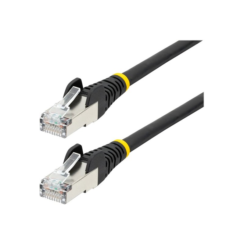StarTech.com Cable de 1,5m de Red Ethernet CAT6a - Negro - Low Smoke Zero Halogen (LSZH) - 10GbE - 500MHz - PoE++ de 100W - Snagless sin Pestillo - RJ-45 - Cable de Red S/FTP StarTech.com Cable de 1,5m de Red Ethernet CAT6a - Negro - Low Smoke Zero Halogen (LSZH) - 10GbE - 500MHz - PoE++ de 100W - Snagless sin Pestillo - RJ-45 - Cable de Red S/FTP