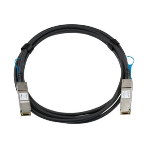 StarTech.com Cable de 3m Twinax Direct Attach QSFP+ a QSFP+ 40G Compatible con Juniper QFX-QSFP-DAC-3M - DAC de Cobre QSFP+ 40 GbE - DAC Módulo Transceptor Pasivo de Bajo Poder 40 Gbps