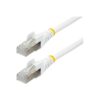 StarTech.com Cable de 3m de Red Ethernet CAT6a - Blanco - Low Smoke Zero Halogen (LSZH) - 10GbE - 500MHz - PoE++ de 100W - Snagless sin Pestillo - RJ-45 - Cable de Red S/FTP StarTech.com Cable de 3m de Red Ethernet CAT6a - Blanco - Low Smoke Zero Halogen (LSZH) - 10GbE - 500MHz - PoE++ de 100W - Snagless sin Pestillo - RJ-45 - Cable de Red S/FTP