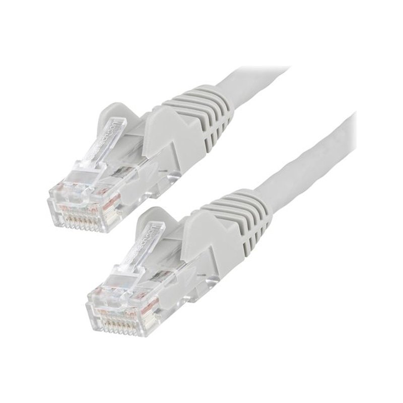 StarTech.com Cable de 7m CAT6 Ethernet - LSZH - Cable de Red RJ45 UTP de 10Gb - 650MHz - PoE de 100W - Latiguillo Snagless con Alivio de Tensión - sin Traba - ETL - Gris