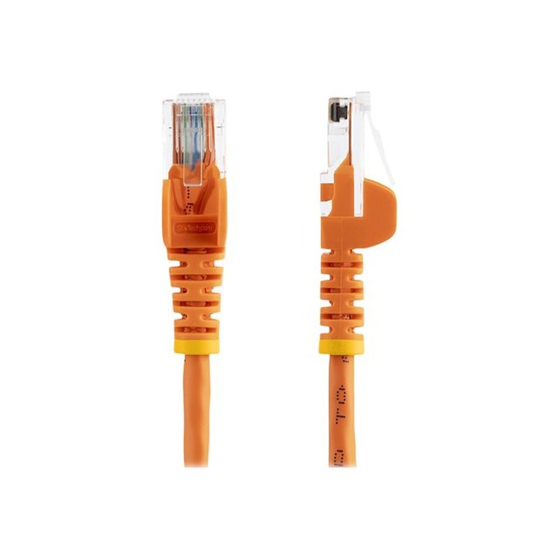 StarTech.com Cable de Red de 0,5m Naranja Cat5e Ethernet RJ45 sin Enganches - Imagen 2