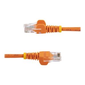StarTech.com Cable de Red de 0,5m Naranja Cat5e Ethernet RJ45 sin Enganches