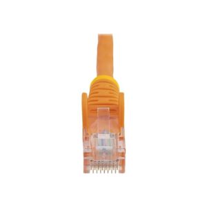 StarTech.com Cable de Red de 0,5m Naranja Cat5e Ethernet RJ45 sin Enganches