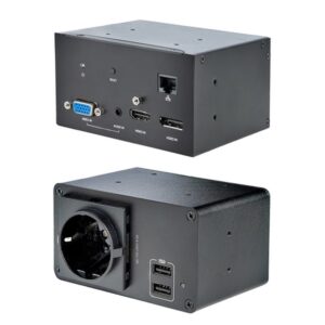 StarTech.com Caja de Conexiones para Mesa de Conferencias - con Módulos de Alimentación y A/V - Grommet Eléctrico para Mesa de Juntas StarTech.com Caja de Conexiones para Mesa de Conferencias - con Módulos de Alimentación y A/V - Grommet Eléctrico para Mesa de Juntas
