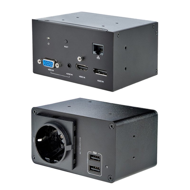 StarTech.com Caja de Conexiones para Mesa de Conferencias - con Módulos de Alimentación y A/V - Grommet Eléctrico para Mesa de Juntas StarTech.com Caja de Conexiones para Mesa de Conferencias - con Módulos de Alimentación y A/V - Grommet Eléctrico para Mesa de Juntas - Imagen 3