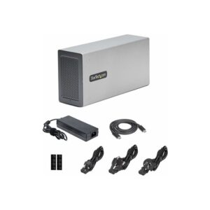 StarTech.com Caja de Expasión Thunderbolt 3 a PCI Express - Carcasa con 2 Ranuras PCIe para Portátiles - 8/4K por TB3/DP 1.4 - Adaptador TB3 a PCIe - No Compatible con Tarjetas Gráficas GPUs StarTech.com Caja de Expasión Thunderbolt 3 a PCI Express - Carcasa con 2 Ranuras PCIe para Portátiles - 8/4K por TB3/DP 1.4 - Adaptador TB3 a PCIe - No Compatible con Tarjetas Gráficas GPUs