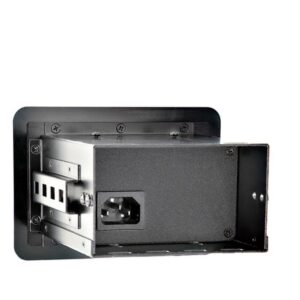 StarTech.com Caja de Tomacorrientes con 2 Puertos USB para Mesa de Conferencias