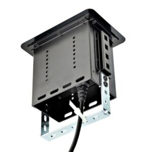 StarTech.com Caja de Tomacorrientes con 2 Puertos USB para Mesa de Conferencias