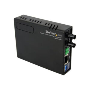 StarTech.com Conversor de Medios Ethernet 10/100 RJ45 a Fibra Óptica Multimodo ST - 2Km