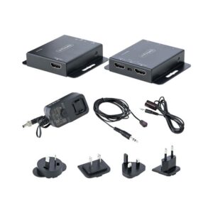 StarTech.com Extensor HDMI por CAT5/CAT6, 4K de 30Hz, para 39m o 1080p para 70m, Alargador HDMI, Juego Transmisor y Receptor PoC HDMI, Infrarrojos - para Vídeo Local