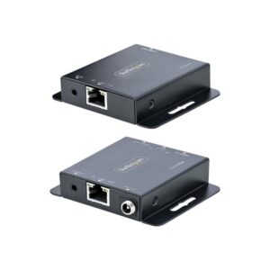 StarTech.com Extensor HDMI por CAT5/CAT6, 4K de 30Hz, para 39m o 1080p para 70m, Alargador HDMI, Juego Transmisor y Receptor PoC HDMI, Infrarrojos - para Vídeo Local