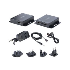StarTech.com Extensor HDMI por CAT5/CAT6, 4K de 30Hz, para 39m o 1080p para 70m, Alargador HDMI, Juego Transmisor y Receptor PoC HDMI, Infrarrojos - para Vídeo Local