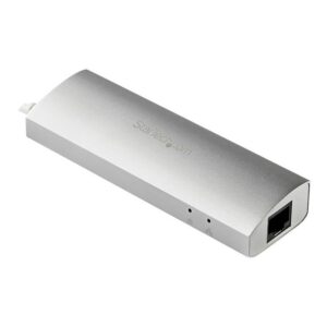 StarTech.com Hub Concentrador de 3 Puertos USB 3.0 con Adaptador de Red Ethernet Gigabit StarTech.com Hub Concentrador de 3 Puertos USB 3.0 con Adaptador de Red Ethernet Gigabit