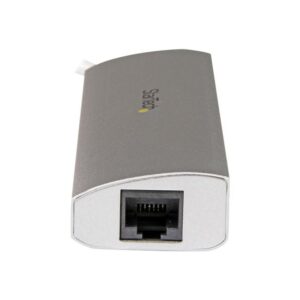 StarTech.com Hub Concentrador de 3 Puertos USB 3.0 con Adaptador de Red Ethernet Gigabit StarTech.com Hub Concentrador de 3 Puertos USB 3.0 con Adaptador de Red Ethernet Gigabit