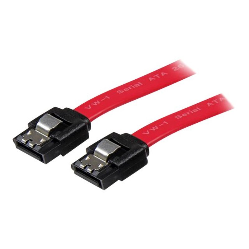 StarTech.com LSATA24 cable de SATA 0,609 m SATA 7-pin Rojo