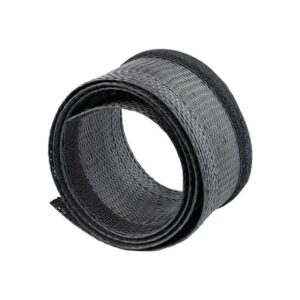 StarTech.com Manga de 3m de Gestión de Cableado, Conducto Pasacables Flexible de Cortar, 3cm de Dia. Manga Ocultacables de Poliéster para Administración de Cables, Negro