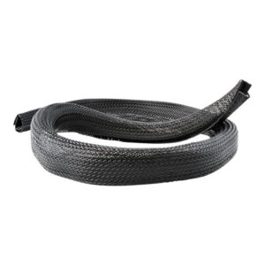 StarTech.com Manga de 3m de Gestión de Cableado, Conducto Pasacables Flexible de Cortar, 3cm de Dia. Manga Ocultacables de Poliéster para Administración de Cables, Negro