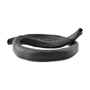 StarTech.com Manga de 3m de Gestión de Cableado, Conducto Pasacables Flexible de Cortar, 3cm de Dia. Manga Ocultacables de Poliéster para Administración de Cables, Negro