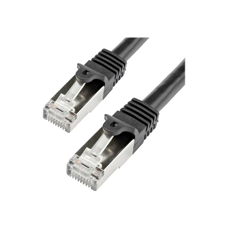 StarTech.com N6SPAT1MBK cable de red Negro 1 m Cat6 SF/UTP (S-FTP)