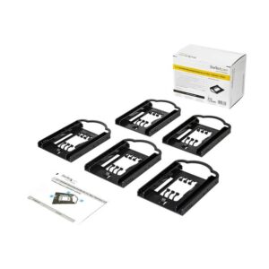 StarTech.com Paquete de 5 Brackets de Montaje de Unidades de Disco de 2,5" para Bahía de 3,5" - sin Herramientas StarTech.com Paquete de 5 Brackets de Montaje de Unidades de Disco de 2,5" para Bahía de 3,5" - sin Herramientas
