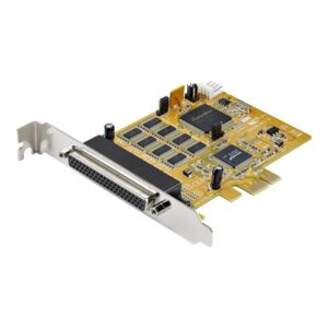 StarTech.com Tarjeta Adaptadora PCI Express Serie de 8 Puertos RS232 - Tarjeta Serial PCIe - DB9 UART 16C1050 - Tarjeta de Expansión Controladora Adaptador Serie Multipuertos - con Protección ESD de 15kV - para Windows y Linux StarTech.com Tarjeta Adaptadora PCI Express Serie de 8 Puertos RS232 - Tarjeta Serial PCIe - DB9 UART 16C1050 - Tarjeta de Expansión Controladora Adaptador Serie Multipuertos - con Protección ESD de 15kV - para Windows y Linux