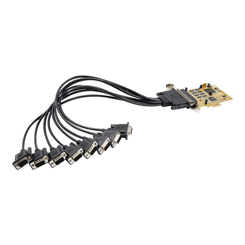 StarTech.com Tarjeta Adaptadora PCI Express Serie de 8 Puertos RS232 - Tarjeta Serial PCIe - DB9 UART 16C1050 - Tarjeta de Expansión Controladora Adaptador Serie Multipuertos - con Protección ESD de 15kV - para Windows y Linux StarTech.com Tarjeta Adaptadora PCI Express Serie de 8 Puertos RS232 - Tarjeta Serial PCIe - DB9 UART 16C1050 - Tarjeta de Expansión Controladora Adaptador Serie Multipuertos - con Protección ESD de 15kV - para Windows y Linux - Imagen 4