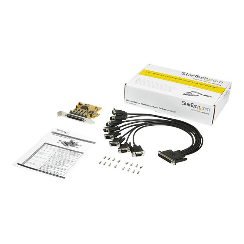 StarTech.com Tarjeta Adaptadora PCI Express Serie de 8 Puertos RS232 - Tarjeta Serial PCIe - DB9 UART 16C1050 - Tarjeta de Expansión Controladora Adaptador Serie Multipuertos - con Protección ESD de 15kV - para Windows y Linux StarTech.com Tarjeta Adaptadora PCI Express Serie de 8 Puertos RS232 - Tarjeta Serial PCIe - DB9 UART 16C1050 - Tarjeta de Expansión Controladora Adaptador Serie Multipuertos - con Protección ESD de 15kV - para Windows y Linux - Imagen 8