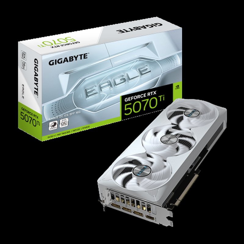 TARJETA GRA?FICA GIGABYTE  RTX 5070TI EAGLE OC ICE SFF 16GB