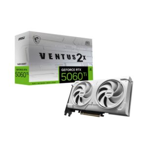 MSI VENTUS GEFORCE RTX 5060 TI 16G 2X OC WHITE PLUS tarjeta gráfica NVIDIA 16 GB GDDR7