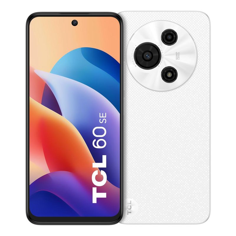 TCL 60 SE 16,9 cm (6.67") SIM doble Android 15 4G USB Tipo C 8 GB 512 GB 5200 mAh Blanco