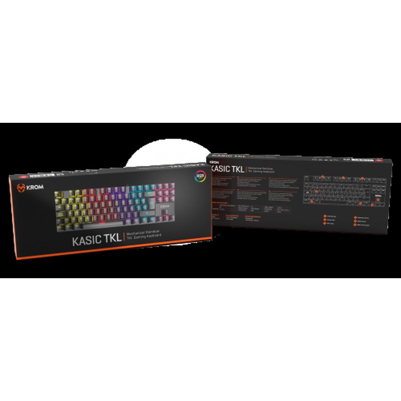 TECLADO GAMING KROM KASIC TKL RAINBOW ES USB RETROILUMINADO MECANICO NEGRO TECLADO GAMING KROM KASIC TKL RAINBOW ES USB RETROILUMINADO MECANICO NEGRO - Imagen 7