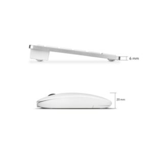 TECLADO + MOUSE SUBBLIM WIRELESS COMPACT MULTIDISPOSITIVO DUAL SILVER