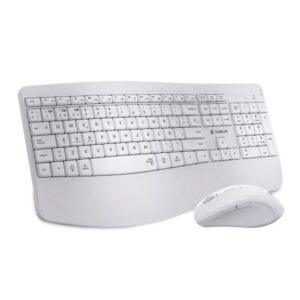 TECLADO + MOUSE SUBBLIM WIRELESS ERGO OFFICE PROWAVE DUAL WHITE