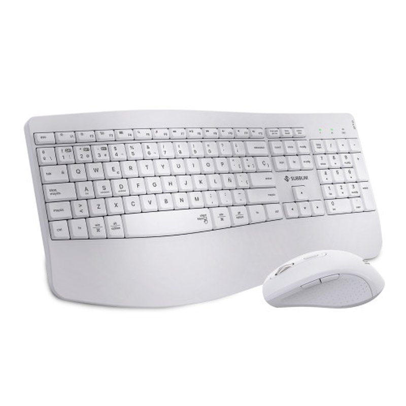 TECLADO + MOUSE SUBBLIM WIRELESS ERGO OFFICE PROWAVE DUAL WHITE - Imagen 10