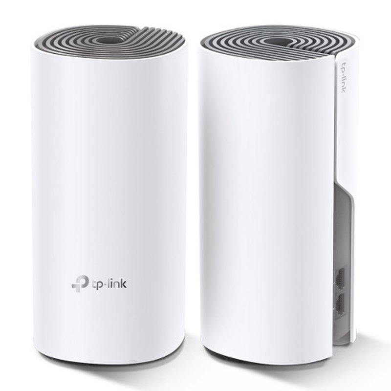 TP-Link Deco E4 (2-pack) Doble banda (2,4 GHz / 5 GHz) Wi-Fi 5 (802.11ac) Blanco, Gris Interno - Imagen 2