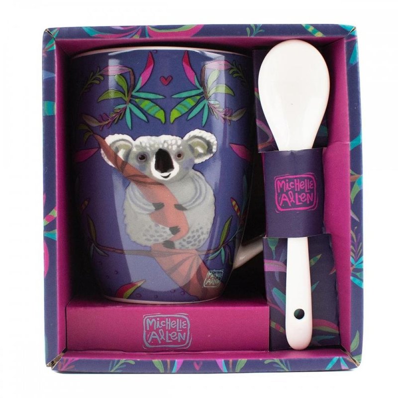 Taza Con Cuchara Enesco Koala Taza Con Cuchara Enesco Koala