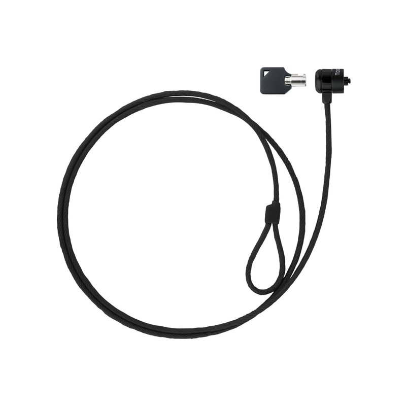 TooQ Cable de Seguridad con Llave para Portátiles 1.5 metros, Gris Oscuro TooQ Cable de Seguridad con Llave para Portátiles 1.5 metros, Gris Oscuro