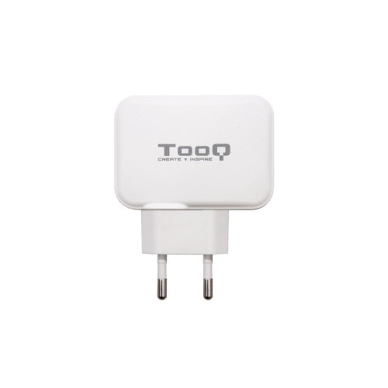 TooQ Cargador de Pared doble puerto USB-C + USB A, 27W TooQ Cargador de Pared doble puerto USB-C + USB A, 27W - Imagen 2