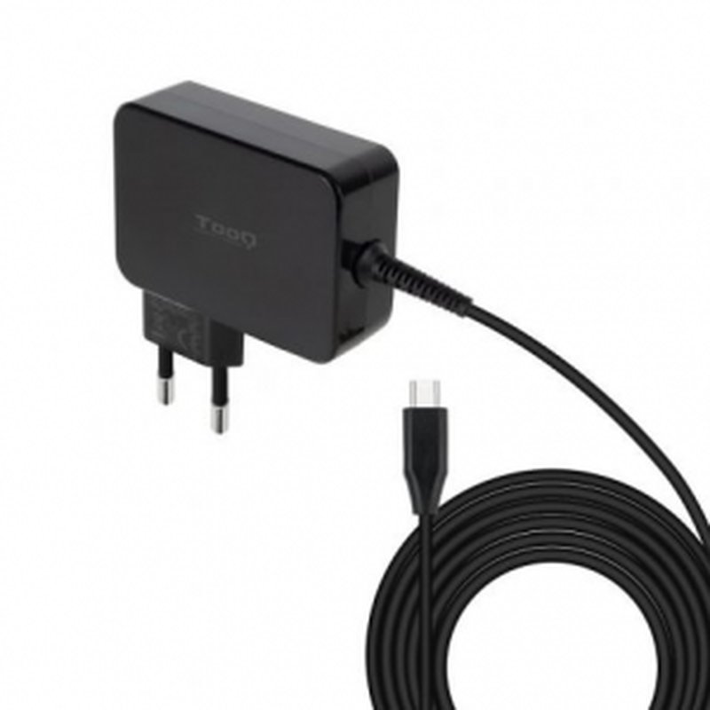 TooQ Cargador de portátil GAN USB-C PD3.0 90W, Negro TooQ Cargador de portátil GAN USB-C PD3.0 90W, Negro