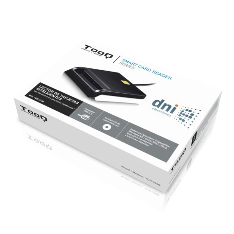 TooQ LECTOR DE TARJETA DNIe EXTERNO USB 2.0 NEGRO TooQ LECTOR DE TARJETA DNIe EXTERNO USB 2.0 NEGRO - Imagen 3