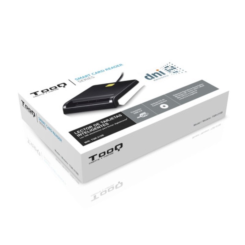 TooQ LECTOR DE TARJETA DNIe EXTERNO USB 2.0 NEGRO TooQ LECTOR DE TARJETA DNIe EXTERNO USB 2.0 NEGRO - Imagen 4