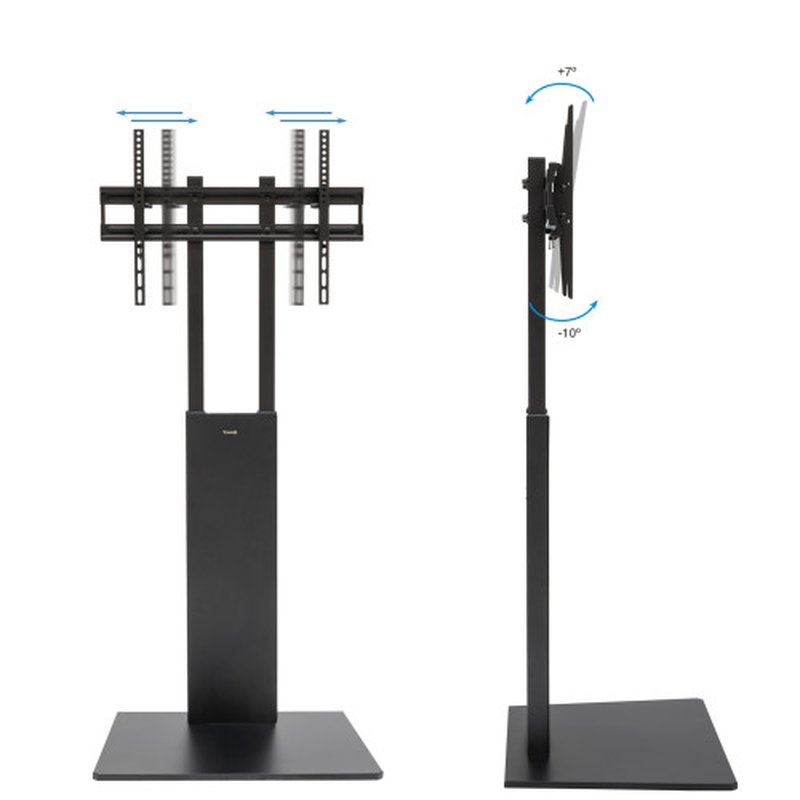 TooQ “Mirror” Soporte de Suelo para Pantallas 32"- 85", Negro - Imagen 3