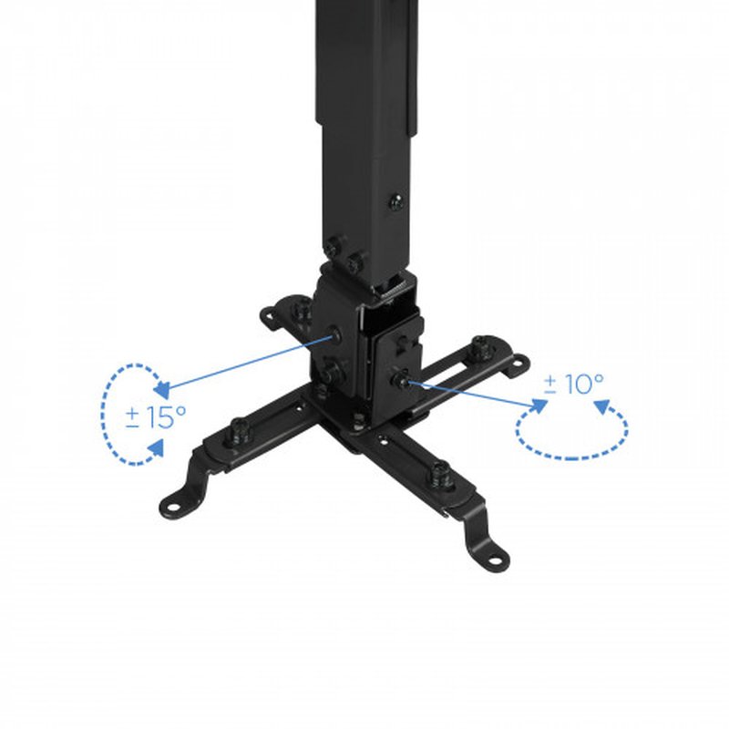 TooQ SOPORTE UNIVERSAL INCLINABLE DE TECHO PARA PROYECTOR NEGRO - Imagen 3