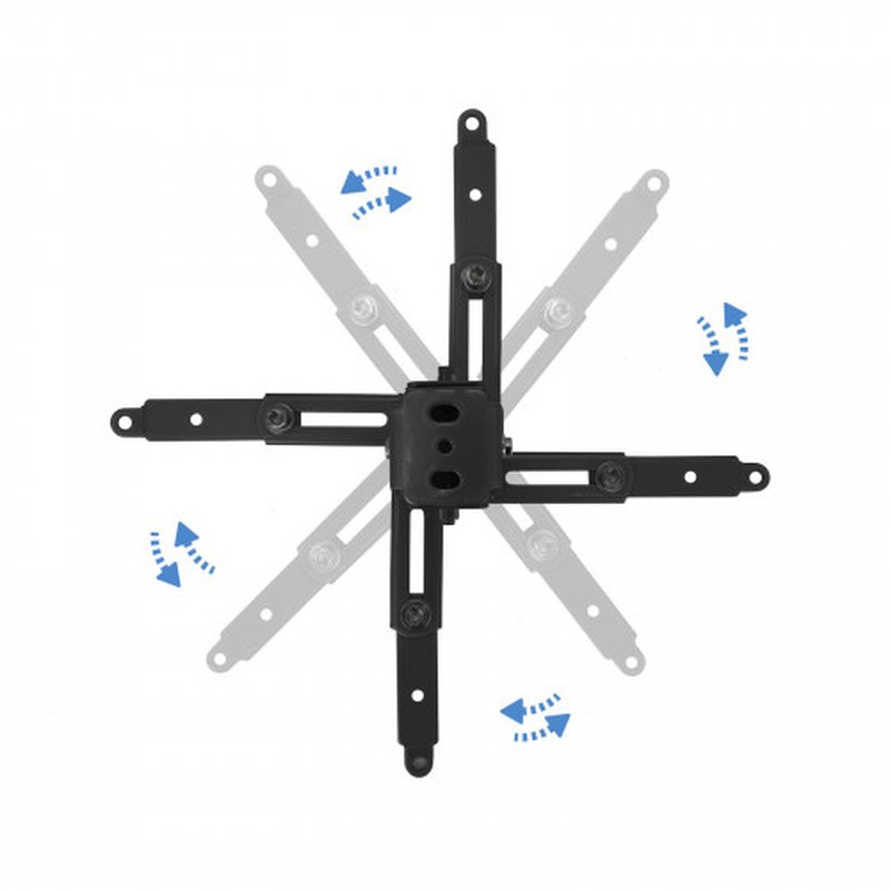 TooQ SOPORTE UNIVERSAL INCLINABLE DE TECHO PARA PROYECTOR NEGRO - Imagen 4