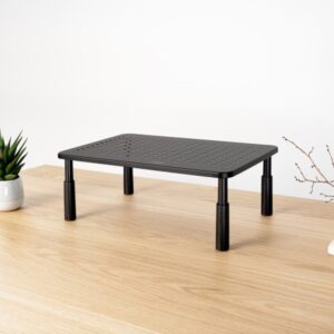 TooQ Soporte Elevador Multiusos para Monitor/Portátil, Negro