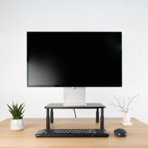 TooQ Soporte Elevador Multiusos para Monitor/Portátil, Negro