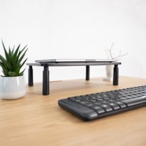 TooQ Soporte Elevador Multiusos para Monitor/Portátil, Negro