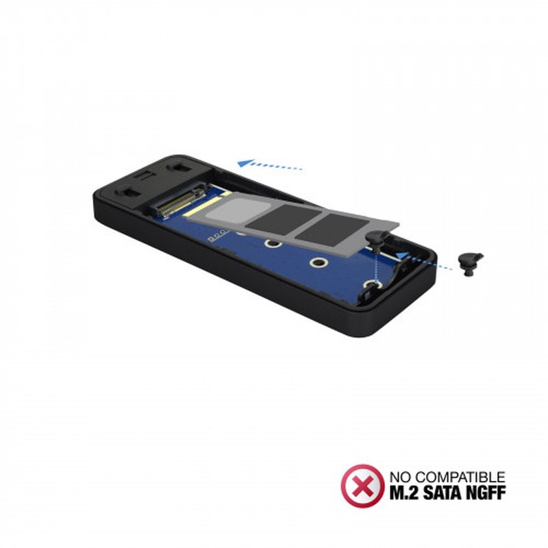 TooQ TQE-2280B caja para disco duro externo Caja externa para unidad de estado sólido (SSD) Negro M.2 TooQ TQE-2280B caja para disco duro externo Caja externa para unidad de estado sólido (SSD) Negro M.2 - Imagen 5