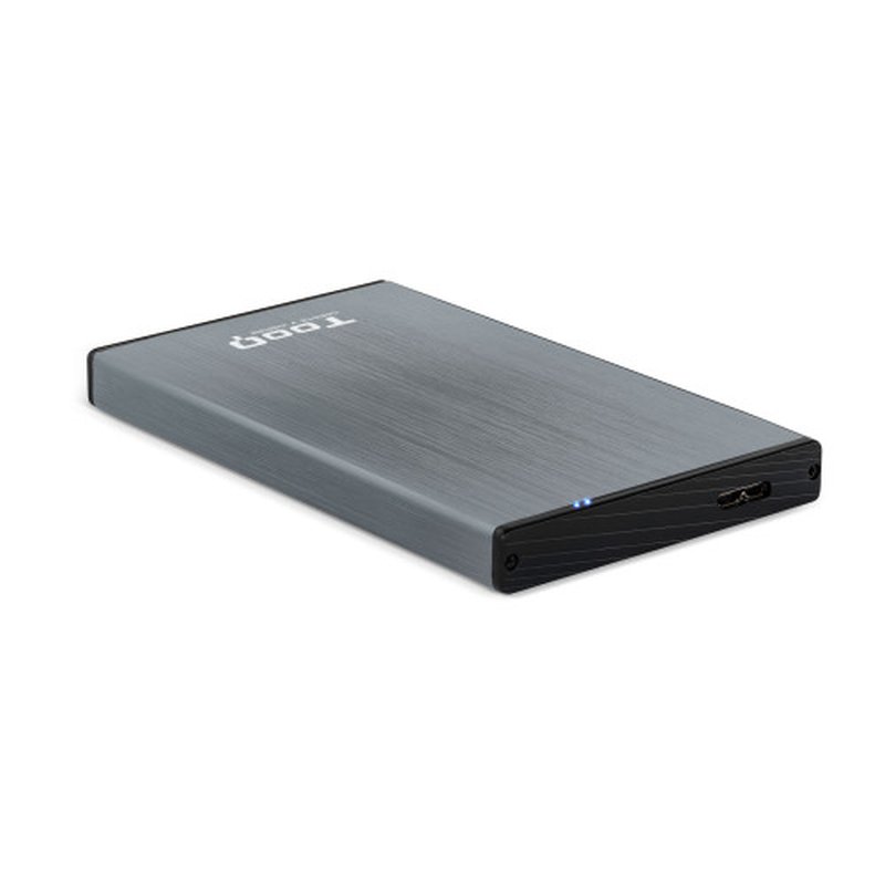 TooQ TQE-2527G caja para disco duro externo Caja de disco duro (HDD) Negro, Gris 2.5" - Imagen 2