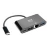 Tripp Lite U444-06N-HGUB-C base para portátil y replicador de puertos USB 3.2 Gen 2 (3.1 Gen 2) Type-C Negro